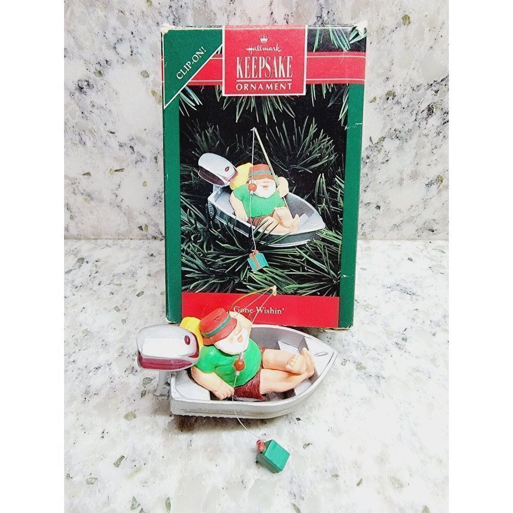 Hallmark Keepsake Ornament Gone Wishing 1992‎ Clip On Vintage In Box